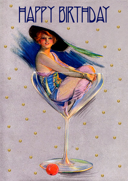 Madame Treacle Whimsical greeting Card