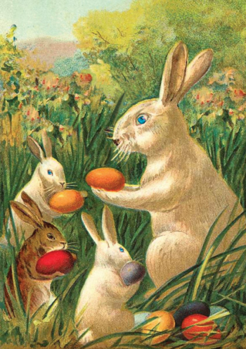Madame Treacle Easter Rabbits Greeting Cards